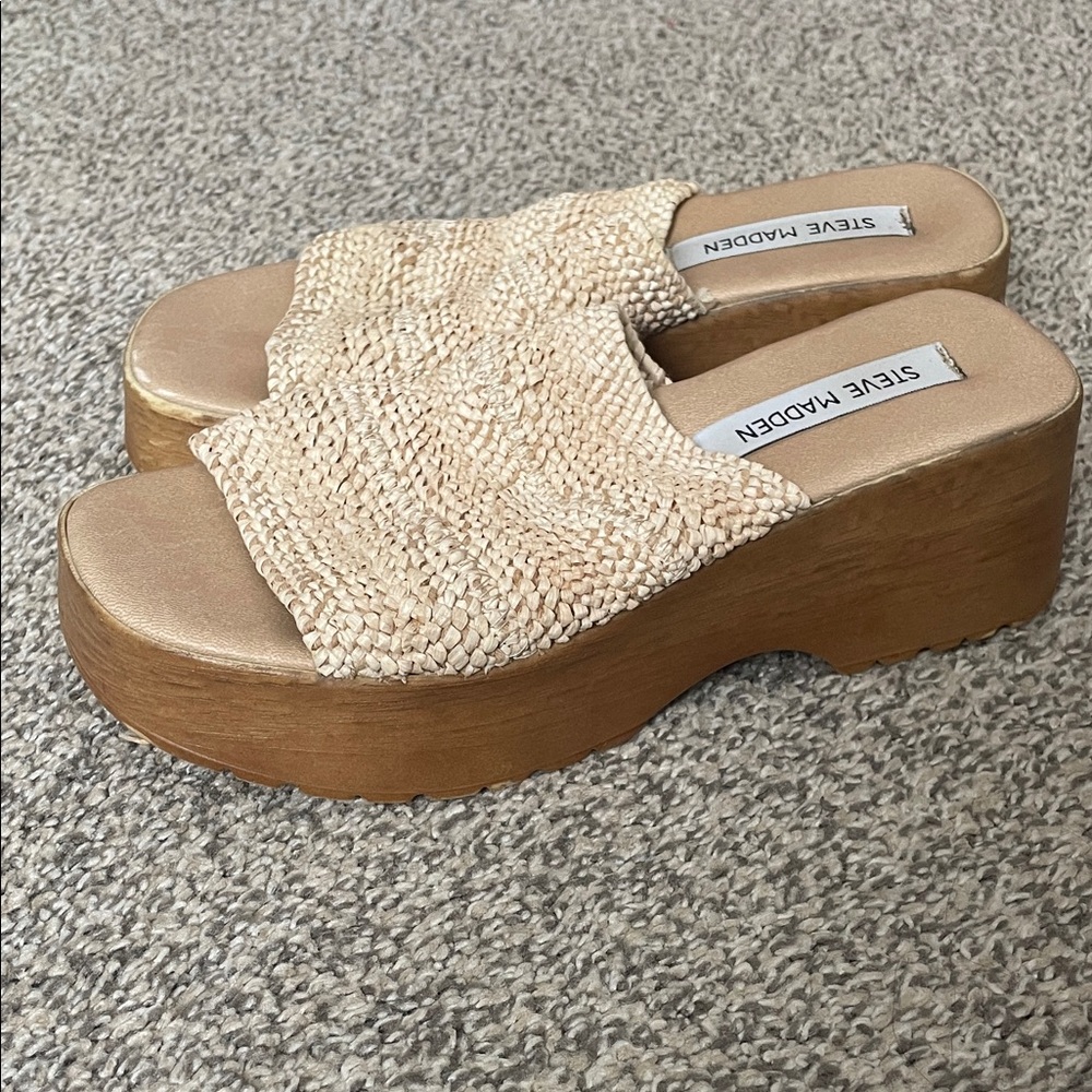 Steve Madden raffia sandals - Picture 2 of 5
